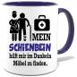 Preview: Dunkelblaue Sprüche Tasse Männer Arzt Mediziner