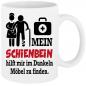 Preview: Sprüche Tasse für den Mann. Motiv Schienbein