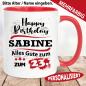 Preview: Tasse personalisiert zum Geburtstag mit Alter und Name