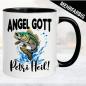 Preview: Tasse für Angler. Angel Gott. Petri Heil