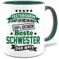 Preview: Geschenketasse Beste Schwester der Welt