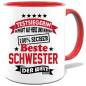 Preview: Geschenketasse Beste Schwester der Welt