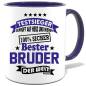 Preview: Geschenketasse Bester Bruder der Welt