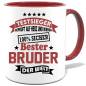 Preview: Geschenketasse Bester Bruder der Welt