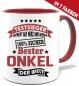 Preview: Tasse Testsieger 100% Sicher. Der Beste Onkel der Welt.