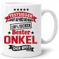 Preview: Geschenketasse Bester Onkel der Welt