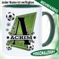 Preview: Tasse mit Buchstabe und Name Fußball