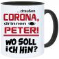 Preview: Tasse Corona * Wo soll ich hin