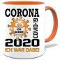 Preview: Tasse 6 Farben Corona * Ich komme