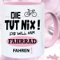 Preview: Tasse für Radfahrer Die tut nix Pink