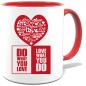 Preview: Tasse bedruckt mit Do what you love
