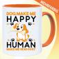 Preview: Dog make me Happy. Tasse Hundebesitzer.