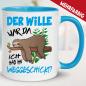 Preview: Faultier Tasse Der Wille war da