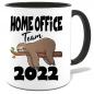 Preview: Faultier Tasse Home Office Schwarz