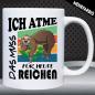 Preview: Tasse Faultier Ich Atme Weiss