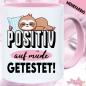 Preview: Tasse Faultier Positiv muede Pink