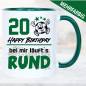 Preview: Fußballtasse zum Geburtstag läuft Rund 20 Jahre