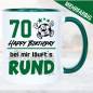Preview: Fußballtasse zum Geburtstag läuft Rund 70 Jahre