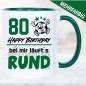 Preview: Fußballtasse zum Geburtstag läuft Rund 80 Jahre