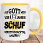 Preview: Tasse zum 18. Geburtstag Gott Schuf Gelb