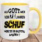 Preview: Tasse zum 70. Geburtstag Gott Schuf Gelb