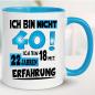 Preview: Tasse zum 40. Geburtstag Mit Erfahrung Hellblau