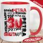 Preview: Tasse zum 30. Geburtstag Retro Stil Rot