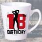 Preview: Tasse zum 18. Geburtstag Sexy Girl Latte Becher