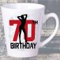 Preview: Tasse zum 70. Geburtstag Sexy Girl Latte Becher