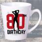 Preview: Tasse zum 80. Geburtstag Sexy Girl Latte Becher
