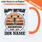 Preview: Tasse Sternzeichen Skorpion mit Name personalisiert