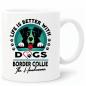 Preview: Tasse mit Hund personalisiert Border-Collie