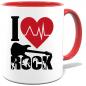 Preview: Tasse bedruckt mit I Love Rock