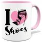 Preview: Tasse bedruckt mit I Love Shoes