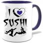 Preview: Tasse bedruckt mit I Love Sushi