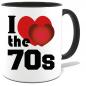 Preview: Tasse bedruckt mit I Love the 70s