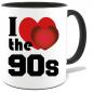 Preview: Tasse bedruckt mit I Love the 90s