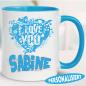 Preview: Tasse bedruckt mit Personalisiert I Love you