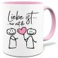 Preview: Tasse bedruckt mit Liebe ist nur mit dir