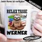 Preview: Faultier Relax Tasse mit Name