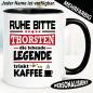 Preview: Tasse mit Name Die Legende trinkt Kaffee