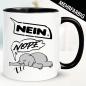 Preview: Elefant auf der Nope / Nein Tasse.