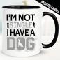 Preview: Not Single I Have a Dog. Tasse Hundebesitzer.