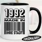 Preview: Tasse zum Geburtstag Made in Schwarz