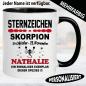 Preview: Skorpion Tasse zum Geburtstag personalisiert