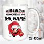 Preview: Weihnachtstasse mit Smiley und Name