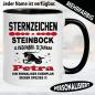 Preview: Steinbock Tasse zum Geburtstag personalisiert