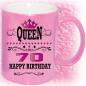 Preview: Tasse zum 70. Geburtstag Gold und Pink Queen