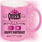 Preview: Tasse zum 80. Geburtstag Gold und Pink Queen