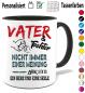 Preview: Tasse zum Vatertag Mit Tochter in Blau und Schwarz